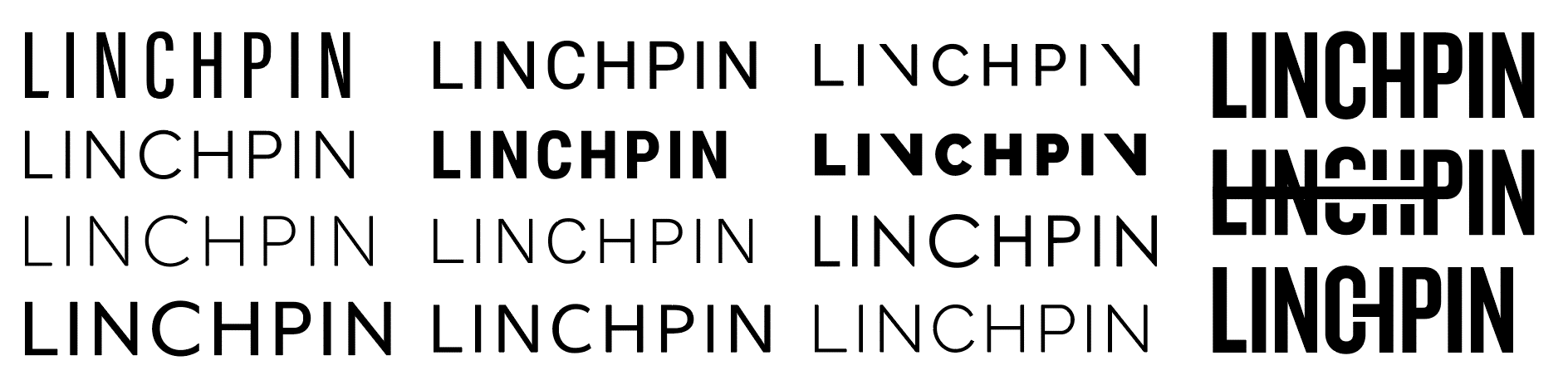 Linchpin brand typesetting